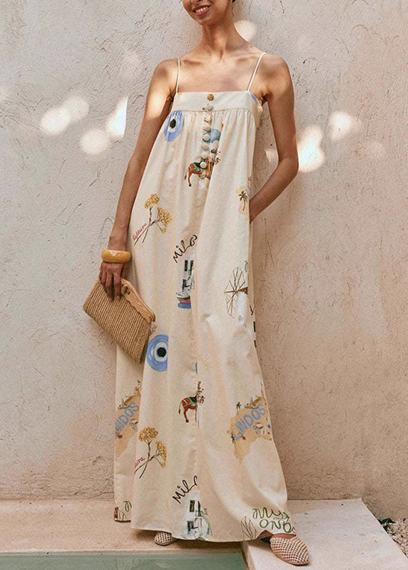 New Camisole Vacation Style Long Dress Summer