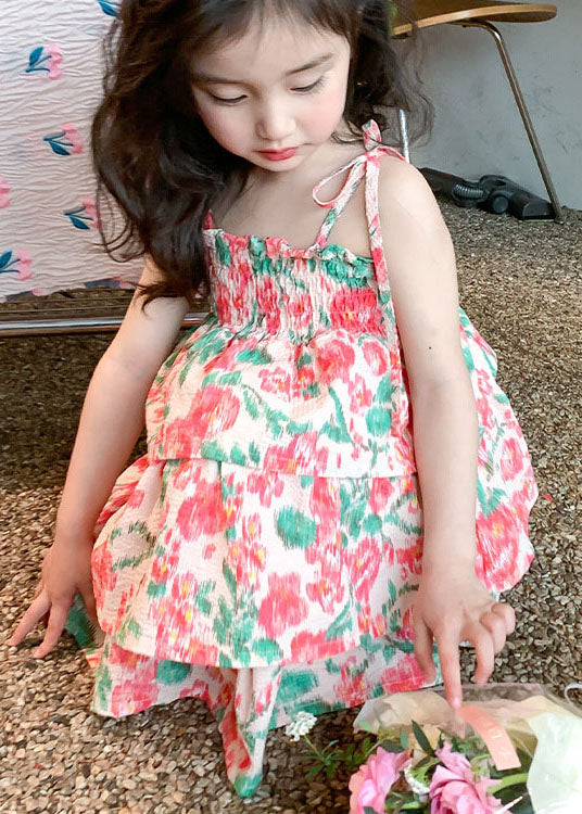 Patchwork Cotton Baby Beach Vacation Dresses Sleeveless
