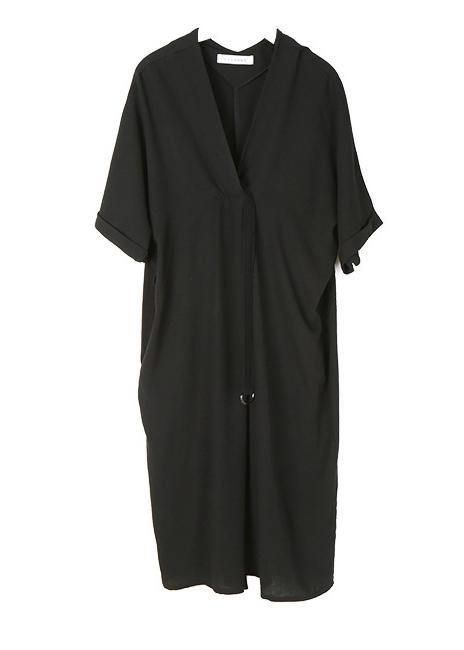 Grey Half Sleeve Long Summer Chiffon Dress