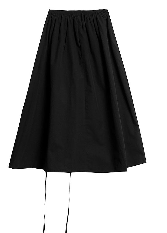Black a Line Summer Skirt