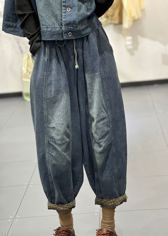 Boutique Blue Vest and Pants Denim Two Piece Set Clothing Fall