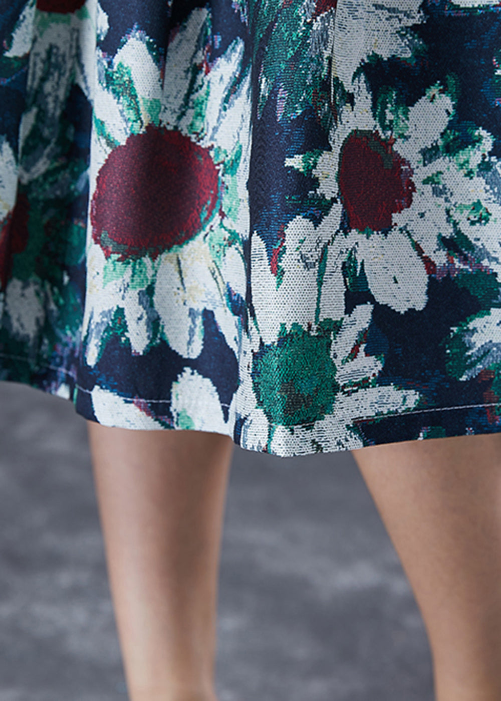Navy Tie Dye a Line Skirt Summer