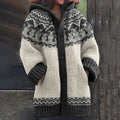 Vintage Western Sheephead Knitted Warm Sweater Cardigan elevenforest