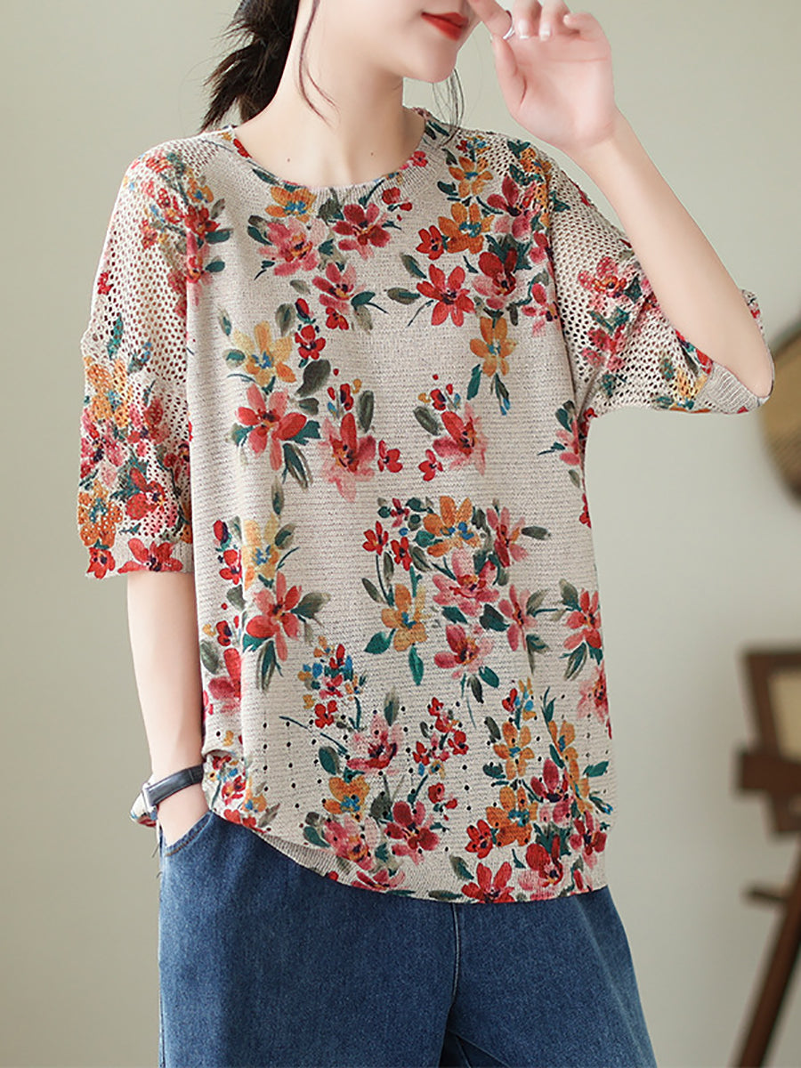 Summer Loose Knitted Shirt