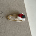 Comstylish Christmas Handmade Crochet Hair Clip