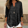 Comstylish Vintage Japanese Sashiko Art Linen Linen Tunic