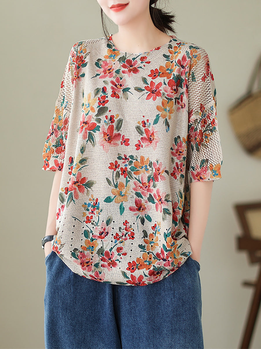 Summer Loose Knitted Shirt