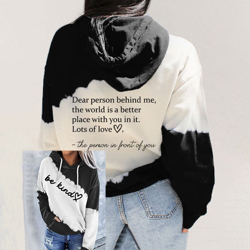 Comstylish Women'S Be Kind Dear Person Behind Me Print Pocket Casual Hoodies