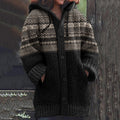 Retro Tribal Geometric Knitted Warm Sweater Cardigan elevenforest