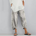 Comstylish Vintage Floral Blended Cotton Loose Casual Pants