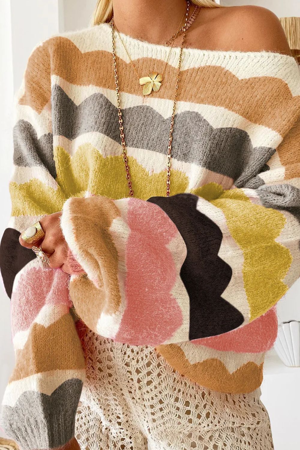 Gracefully Designed Sweater