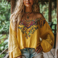 New Printed One-shoulder Shirt Summer Outdoor Holiday Casual Tops