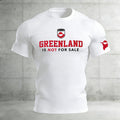 Men's Retro Greenland Not For Sale Print Raglan Sleeve T-shirt elevenforest