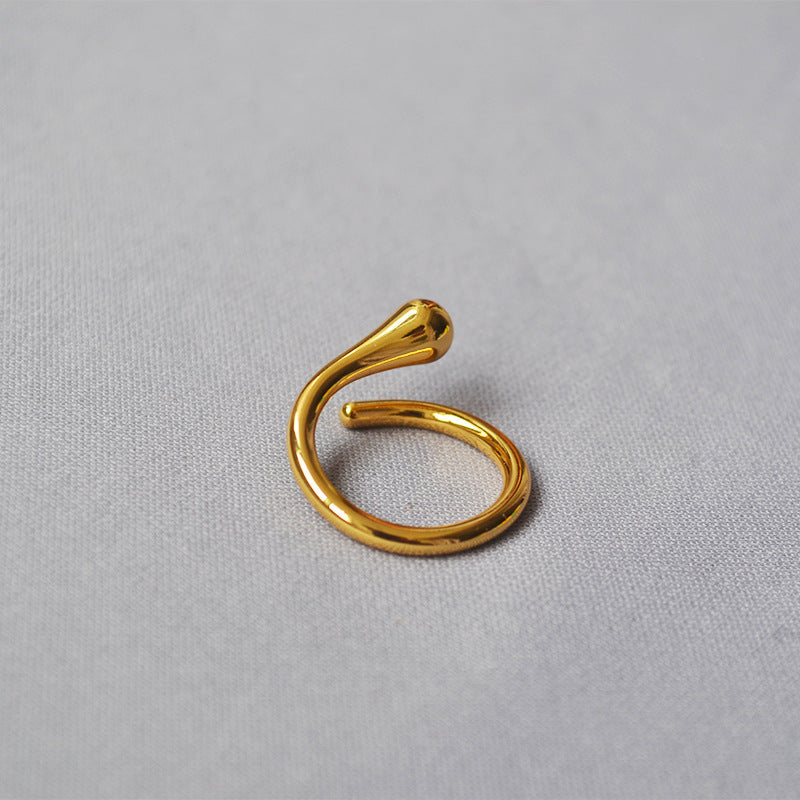 Delicate Artisan Gold Ring