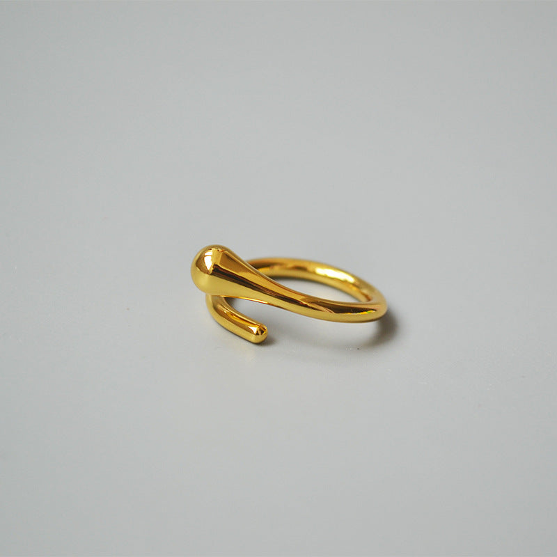 Delicate Artisan Gold Ring