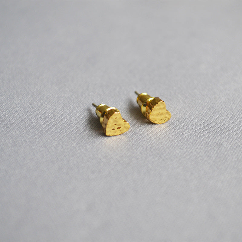 Delicate Artisan Gold Earring