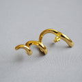 Vintage Handmade Gold Earring