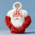 Comstylish Fun Santa Claus Men's Flannel Color Block Hoodie