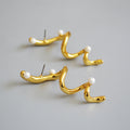 Delicate Artisan Pearl Earring