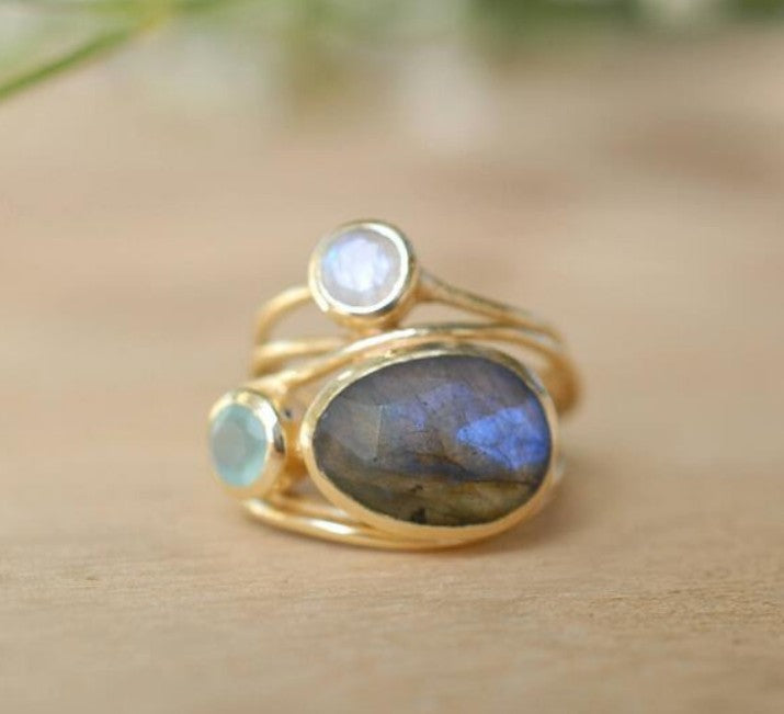 Delicate Artisan Gold Ring