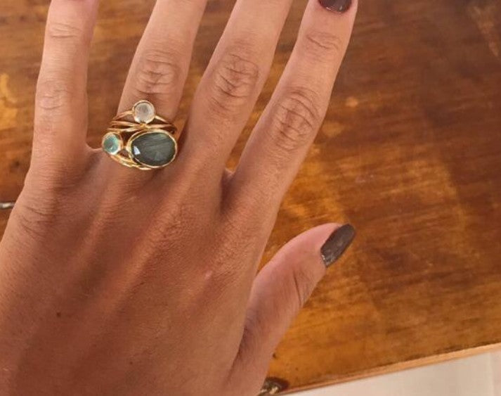 Delicate Artisan Gold Ring