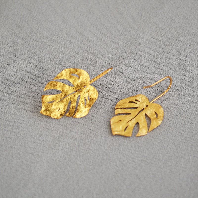 Delicate Artisan Gold Earring