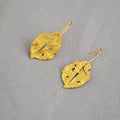 Delicate Artisan Gold Earring