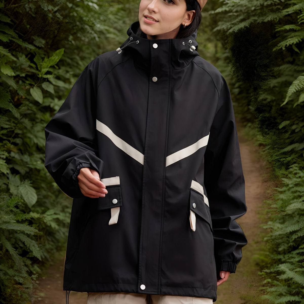 JO | Lightweight waterproof hooded jacket
