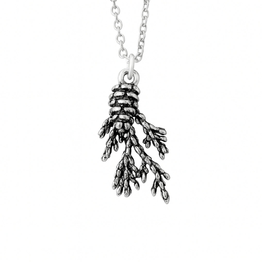 Silver Pine Necklace