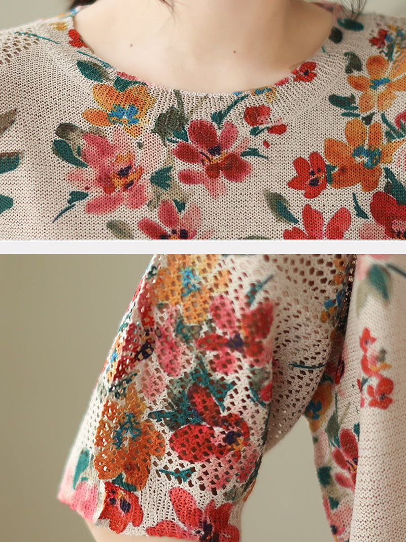 Summer Loose Knitted Shirt