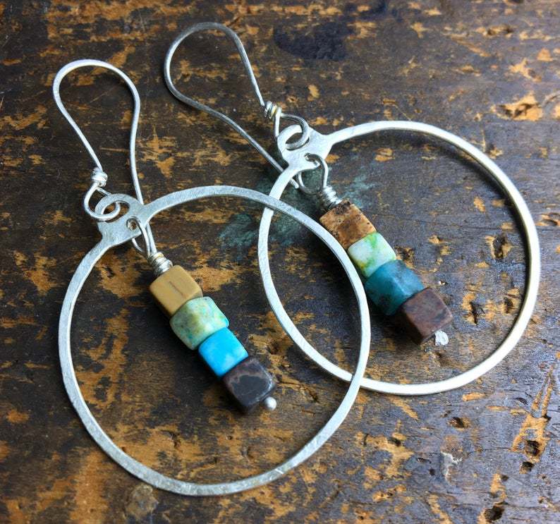 Vintage Handmade Silver Earring