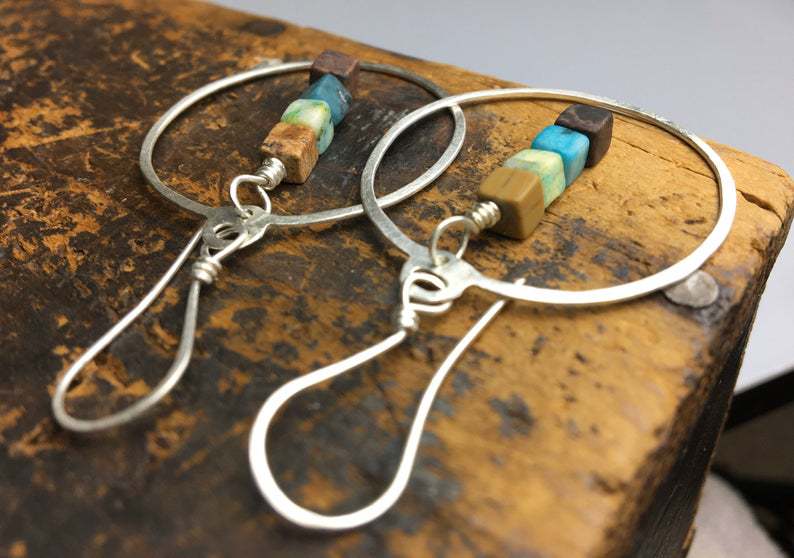 Vintage Handmade Silver Earring