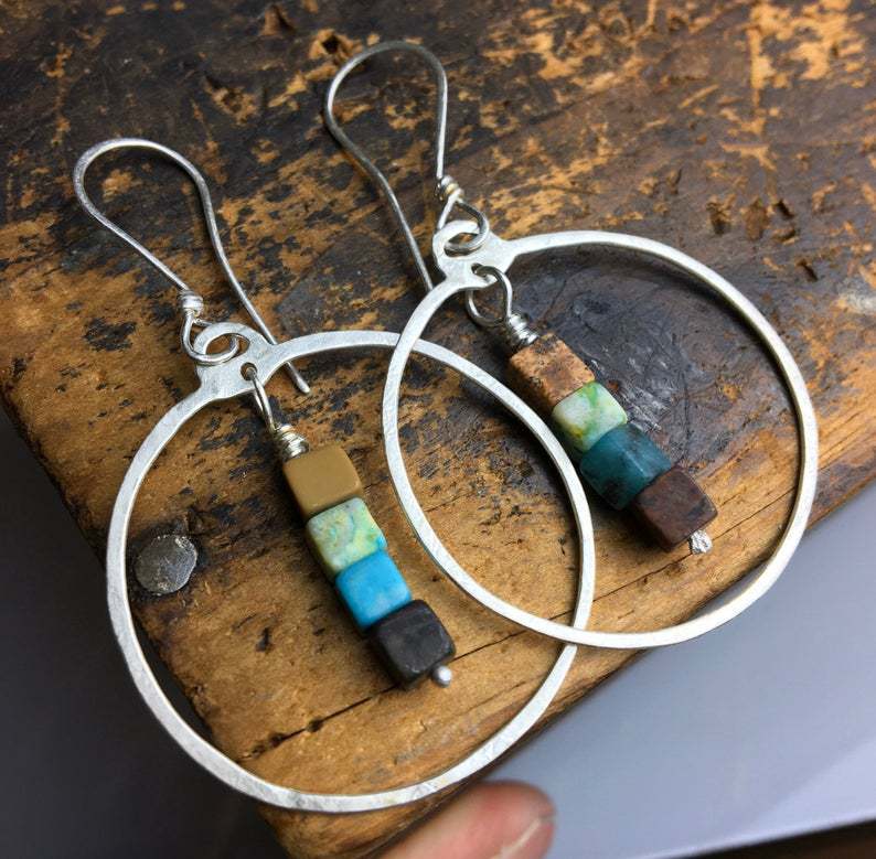 Vintage Handmade Silver Earring