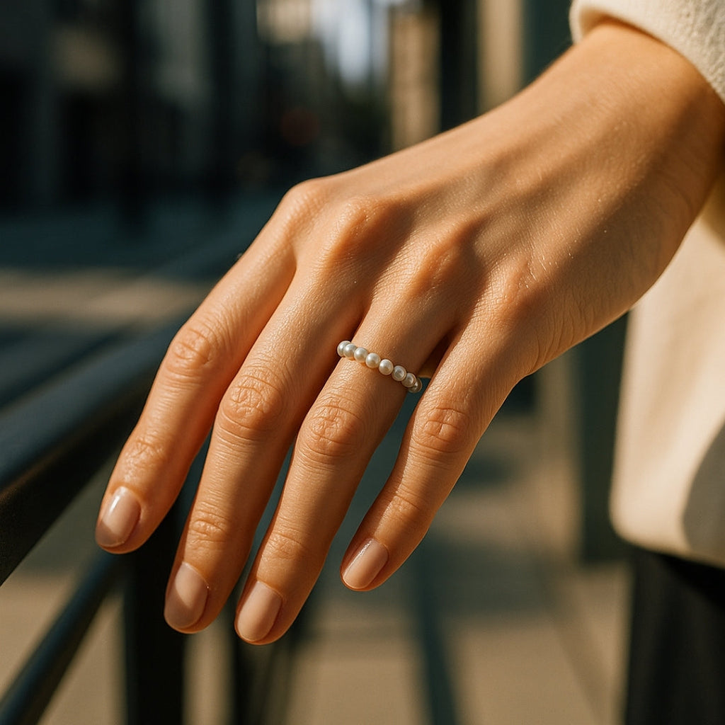 Stunning Pearl Ring for Daily Wear