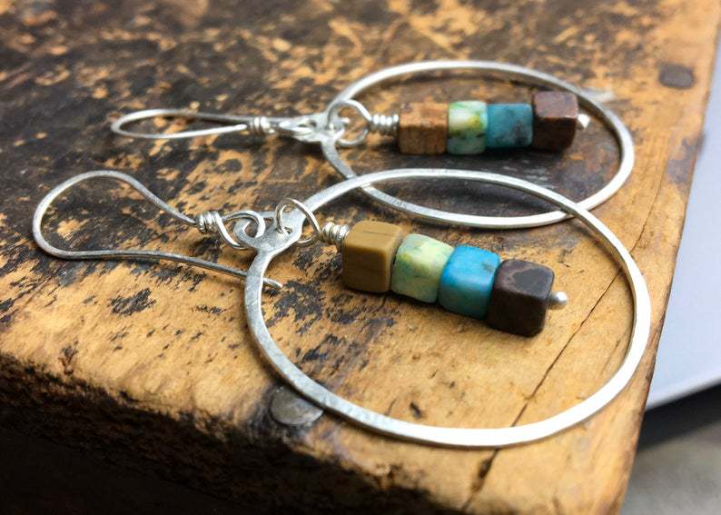 Vintage Handmade Silver Earring