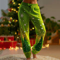Comstylish Women's Christmas Decorations Pattern Casual Sports Pants