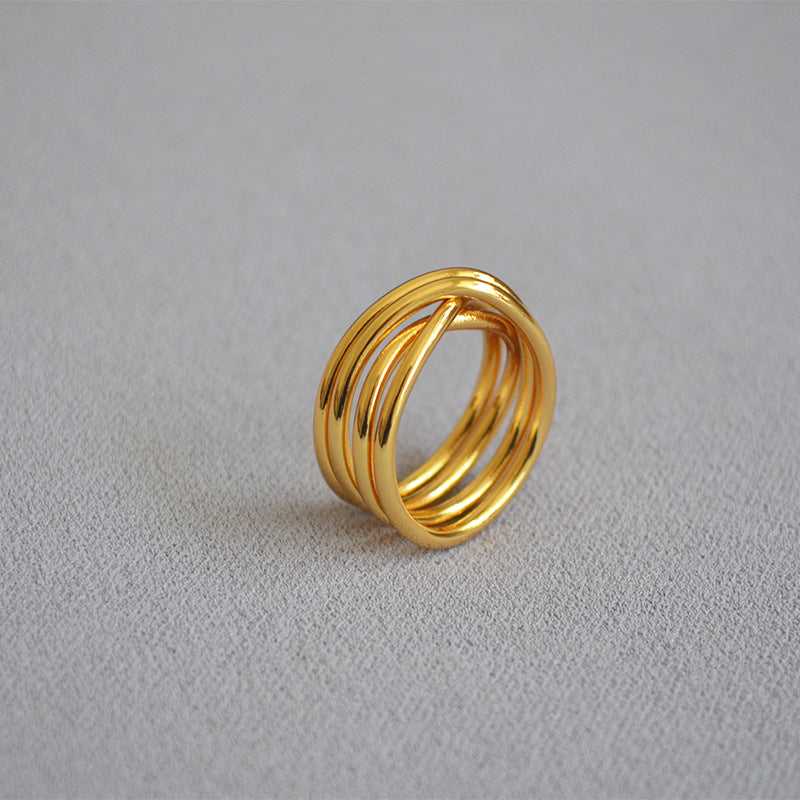 Delicate Artisan Gold Ring