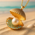 Pearl Shell Gold Necklace