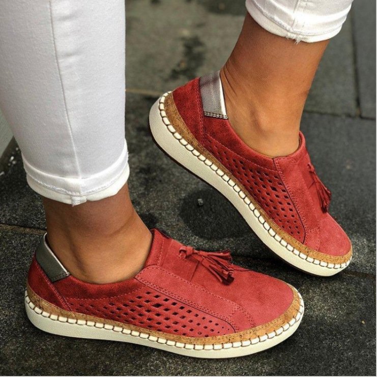 KS | Slip-on sneakers with tassel detail
