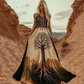 Women's Viking Tree Of Life Comfy Maxi Dress artswardrobe