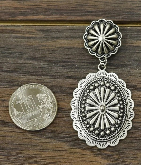 Vintage Handmade Silver Earring