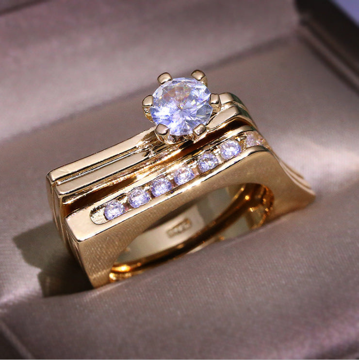 Delicate Artisan Gold Ring