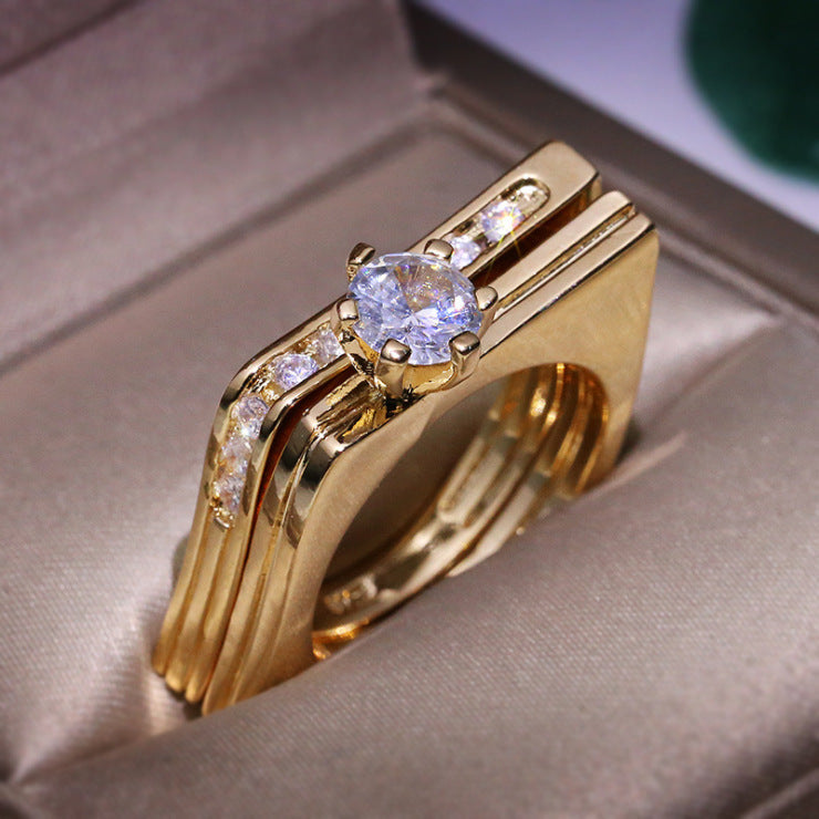 Delicate Artisan Gold Ring