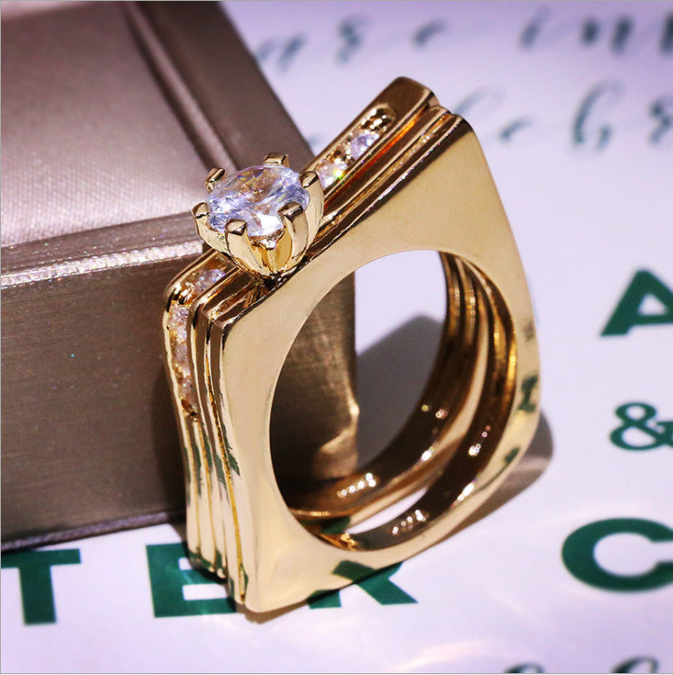 Delicate Artisan Gold Ring