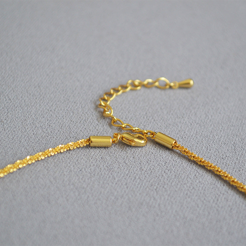 Vintage Handmade Gold Necklace