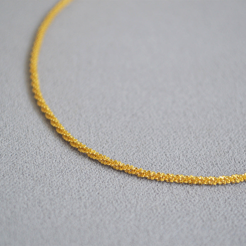 Vintage Handmade Gold Necklace