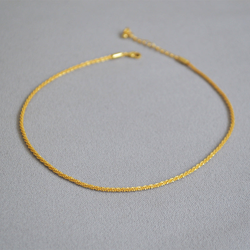 Vintage Handmade Gold Necklace