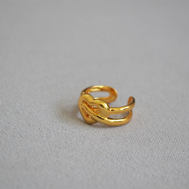 Delicate Artisan Gold Ring