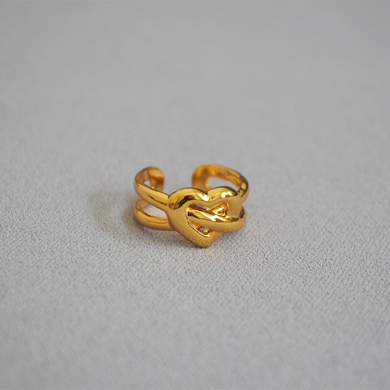 Delicate Artisan Gold Ring