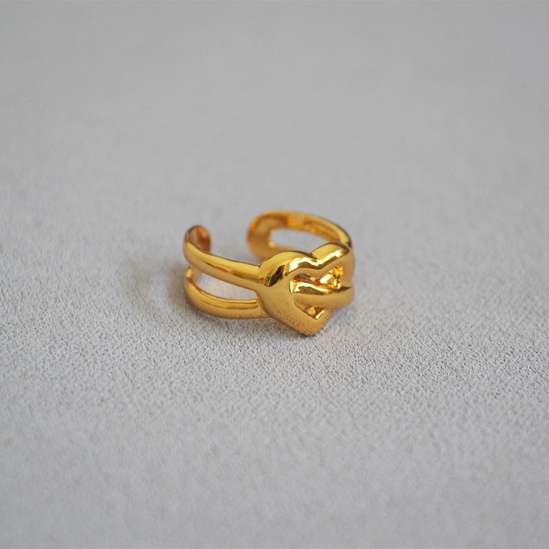 Delicate Artisan Gold Ring